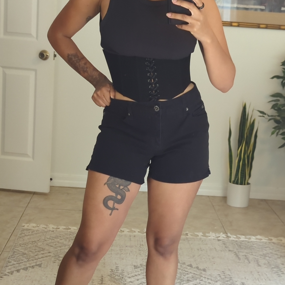 Black Cargo Shorts